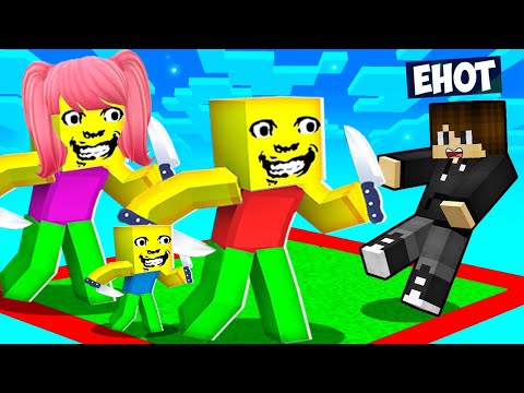 Видео: ЗАСТРЯЛ НА ОДНОМ ЧАНКЕ С СТРАННОЙ СЕМЬЕЙ В МАЙНКРАФТ! ЕНОТИК