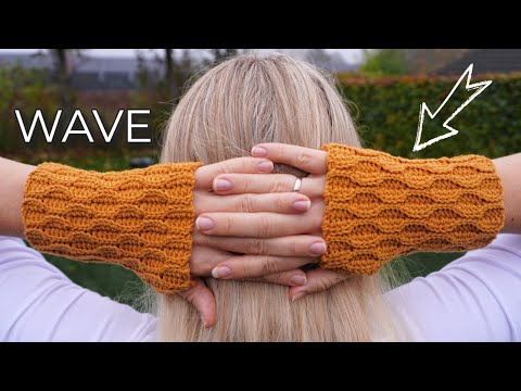 Видео: Учебник по вязанию крючком ПЕРЧАТОК БЕЗ ПАЛЬЦЕВ, котор...