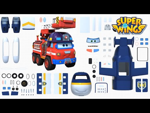 Видео: [Сборка SuperWings] Сборка Superwings Jumbo игрушки Сборник | Супер крылья игрушки