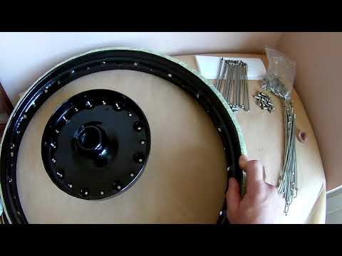 Видео: Как переспицевать колесо иж 49 или собрать колесо иж 49. Меняем спицы