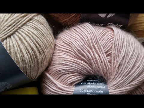 Видео: Yarn with silk Lana Grossa пряжа с шелком