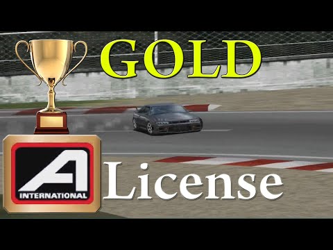 Видео: Gran Turismo 1/Прохождение Лицензии A-International на ЗОЛОТО/Призовая машина - NISSAN NISMO 400R!