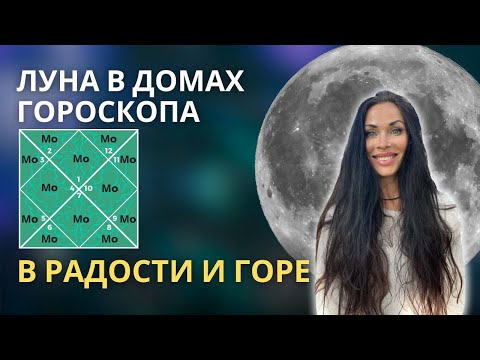 Видео: ЛУНА В ДОМАХ ГОРОСКОПА. Просто и понятно | Astrogreen