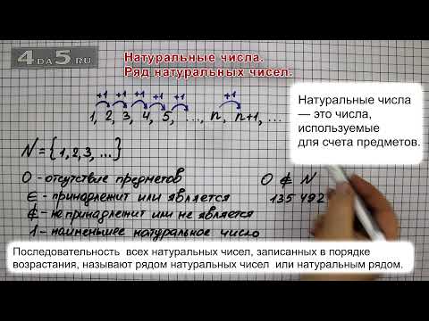 Видео: Натуральные числа