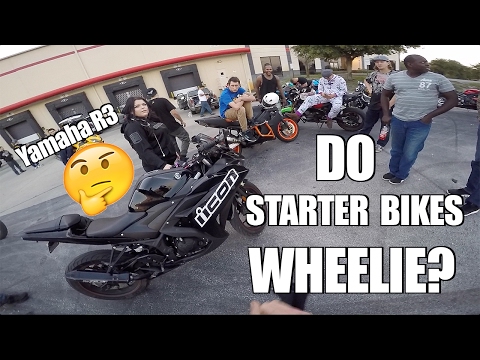 Видео: Тест-драйв Yamaha R3 — будет ли он ехать на заднем колесе?