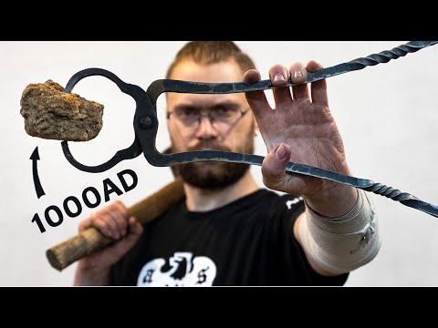 Видео: Клещи и ковка крицы из раннего средневековья!