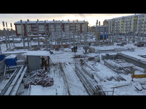 Видео: В Пурпе возводятся два многоквартирных дома