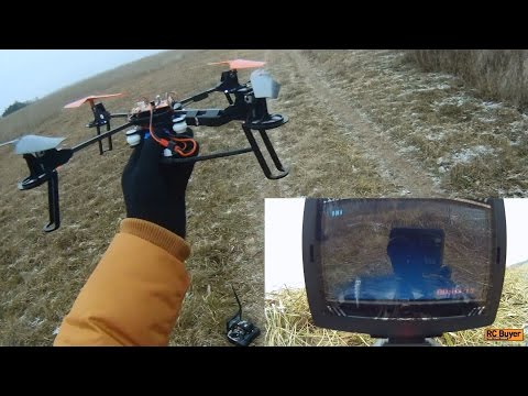 Видео: Квадрокоптер Wltoys V666 FPV,  дальность полета