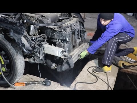 Видео: Монтиране на калник и интеркулер! Проект MERCEDES Е-CLASS W211 ЕП 8