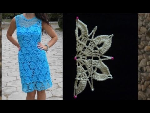 Видео: Половина мотива к бирюзовому платью