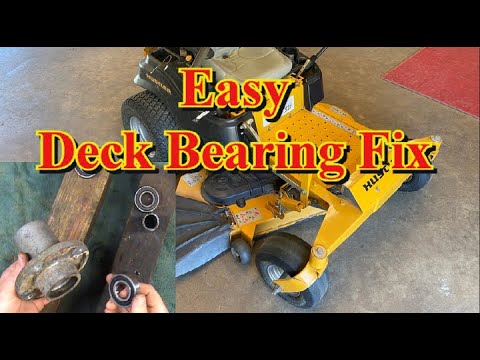 Видео: Подшипник шпинделя деки газонокосилки Easy Fix ZTR Hustler, Cub Cadet, John Deere и другие