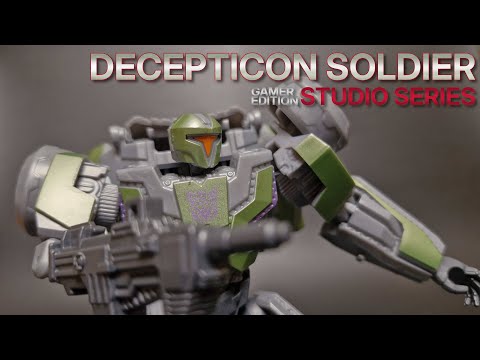 Видео: Studio Series Gamer Edition Decepticon Soldier | Обзор