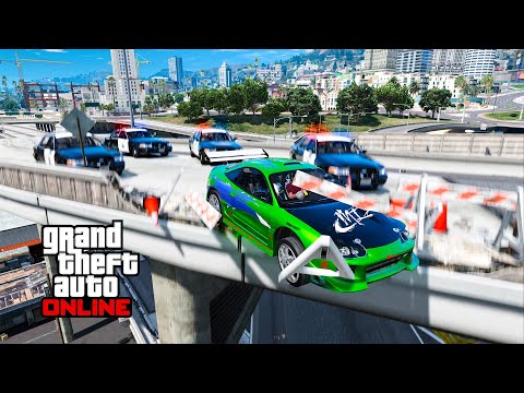Видео: ЧИТ ТАЧКА ИЗ ФОРСАЖА УХОДИТ ОТ ПОГОНИ НА МАКСИМАЛЬНОЙ СКОРОСТИ В GTA 5 ONLINE