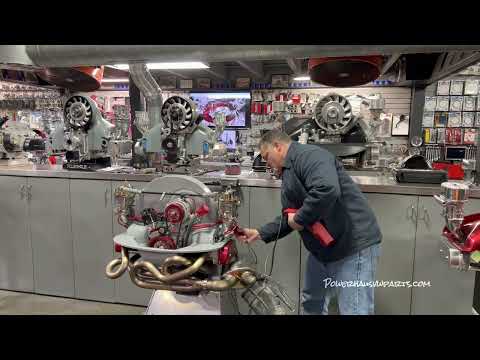 Видео: Двигатель VW Powerhaus 1914 куб. см. мощностью 120 л.с. с воздушным охлаждением, созданный для Ри...