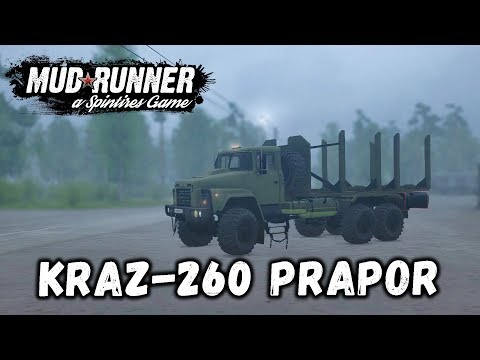 Видео: Spintires: MudRunner обзор мода [ Kraz-260 Prapor ] ЩЕЛИ, ЩЕЛИ