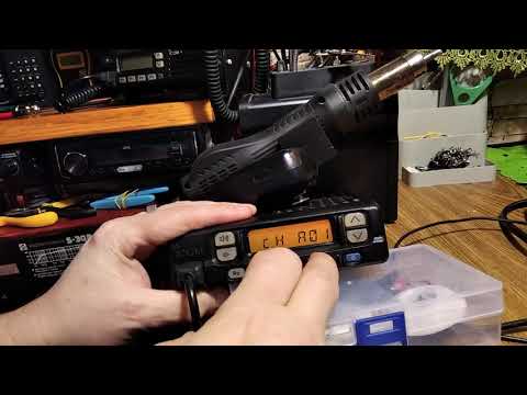 Видео: icom-f320-6 программирование с помощью клавиатуры