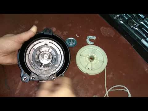 Видео: SeaPro T3S ремонт ручного стартера, пружина, замена шнура