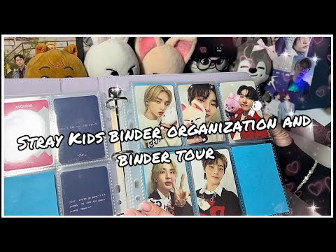 Видео: организация биндера Stray Kids и биндер-тур|| Stray Kids binder organization🎀