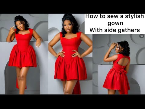 Видео: Сделай сам: как сшить стильное платье со сборками по бокам #шитье #как #вирусный