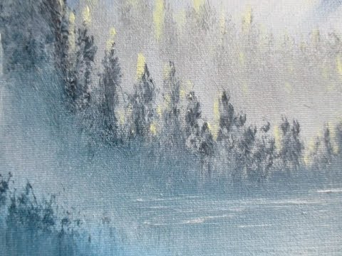 Видео: Секретики Самобытного ХудожникаРяд ЛЕСА веерной кистью