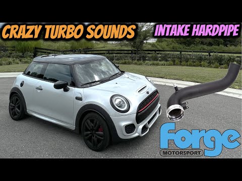 Видео: Воздухозаборник Mini Cooper Forge Motorsports Hardpipe // Громкий звук турбонаддува