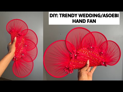 Видео: Как сделать этот модный свадебный/асоэби веер с нуля.