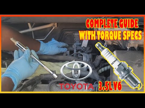Видео: Замена свечей зажигания Toyota и Lexus 2GR-FE 3.5L V6 Двигатель Highlander