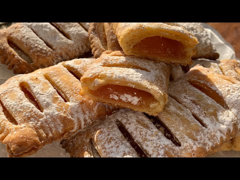 Видео: Вкуснейшие слойки всего из двух ингредиентов!!! | Puff pastry | Շերտավոր խմորով թխուկ