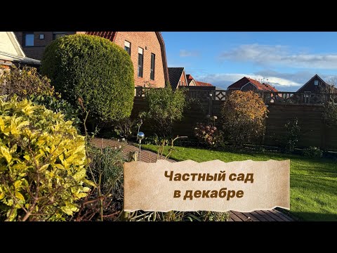 Видео: Прогулка по частному саду в Германии в Декабре 🌟Schöne Gärten in Deutschland 😊