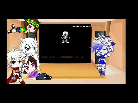 Видео: Реакция оригинального андертейл на Bаd time trio| Gacha club | Undertale AU | ~by Mika