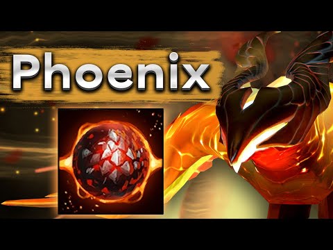 Видео: Очень сильный саппорт Феникс! - Phoenix 7.34 DOTA 2