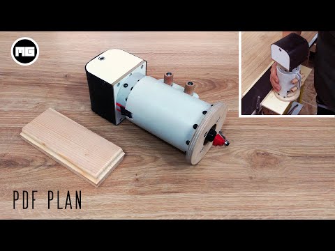 Видео: Самодельный фрезерный станок // Homemade Cordless Router