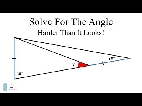 Видео: Найдите угол - известная математическая задача