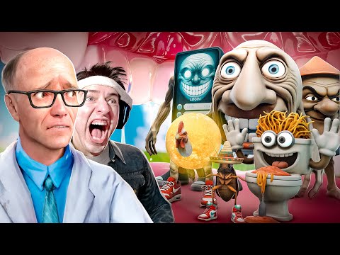 Видео: 100 ИГРОКОВ ПРОТИВ НОВЫХ РЕДКИХ БРЕЙНРОТОВ в Garry’s Mod