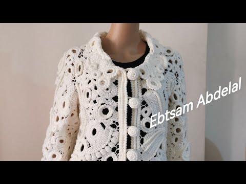 Видео: الكروشية الايرلندي . الازرار وتثبيتها وعمل العراوي .  из ирландского кружева крючком