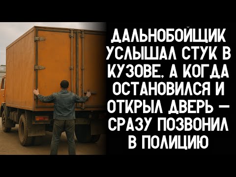 Видео: Дальнобойщик услышал стук в кузове, а когда остановился и открыл дверь — замер и вызвал полицию