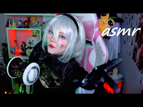 Видео: АСМР Косплей 2B | 30 Триггеров за 30 Минут | ASMR 30 Triggers In 30 Minutes with 2B🍑
