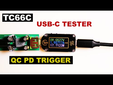 Видео: TC66C USB-C Тестер с QC PD-триггером. Обзор возможностей! FCP/ AFC/ Type-C/ TC66 review!