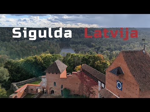 Видео: Сигулда (Зегевольд), Латвия | Турайдский, Сигулдский и Кримулдский замок |  Пещера Гутманя