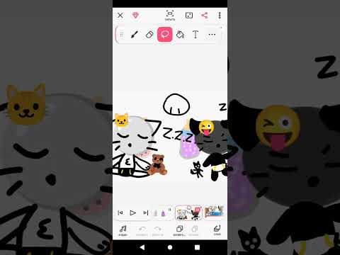 Видео: анимация emoji cat наполовину анимация наполовину emoji 🐱