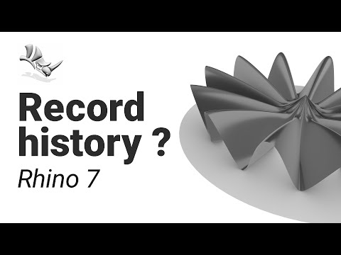 Видео: Для чего нужен record history в rhino3d ?