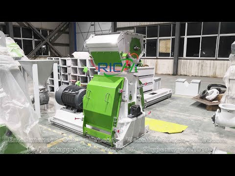 Видео: китайская линия производства пеллет из подсолнечника 5 т/час