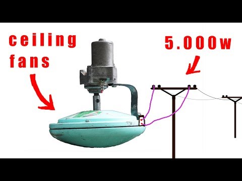 Видео: Как превратить потолочный вентилятор в генератор энергии