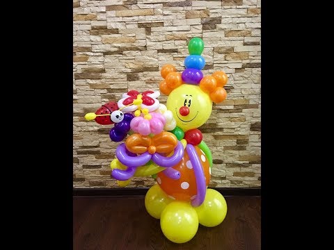 Видео: Клоун из воздушных шаров/Clown balloons