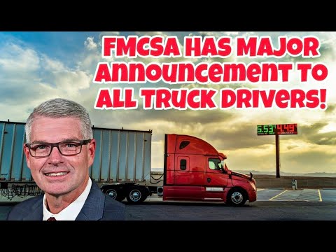 Видео: FMCSA делает важное объявление всем водителям грузовиков! Новый глава FMCSA, закрытие General Mills