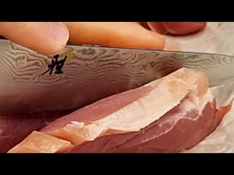 Видео: Неделя после заточки тест реза ножей. MIYABI 5000 MCD 67 Shotoh ZWILLING Five Star Plus Kochmesser