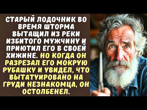 Видео: СТАРЫЙ ЛОДОЧНИК спас из воды НЕЗНАКОМЦА, а когда разрезал его рубашку, чтобы обработать рану...