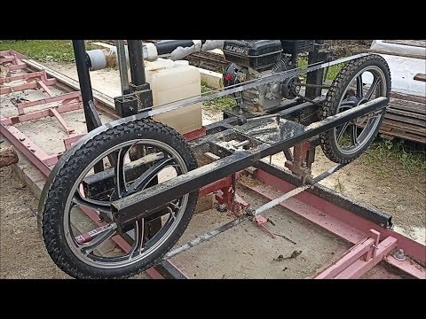 Видео: Ленточная пилорама Мечта-2 пилит! Но есть нюансы.