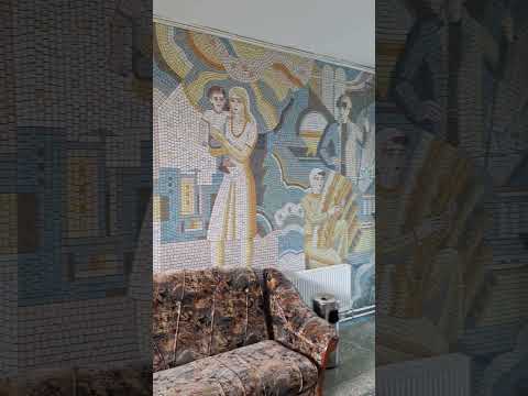 Видео: Привет из СССР! Мозаика про энергетиков в Майкопе.