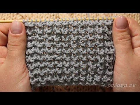 Видео: Узор спицами кукурузка, узелки или ежики